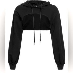 Drawstring Super Crop Hoodie W(L)